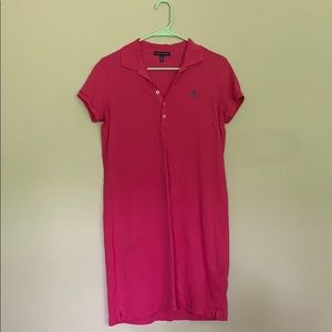 Soft cotton polo dress